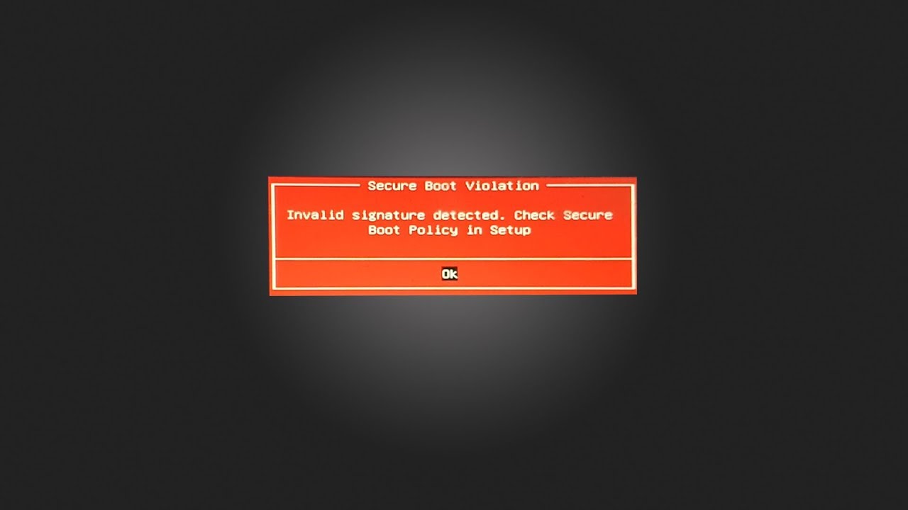 Ошибка «invalid signature detected сheck secure boot policy»: как исправить на ноутбуке asus