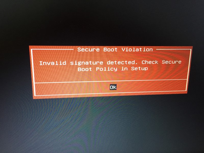 Как исправить secure boot violation в windows 10