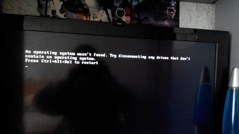 Ошибка загрузки windows: an operating system wasn't found