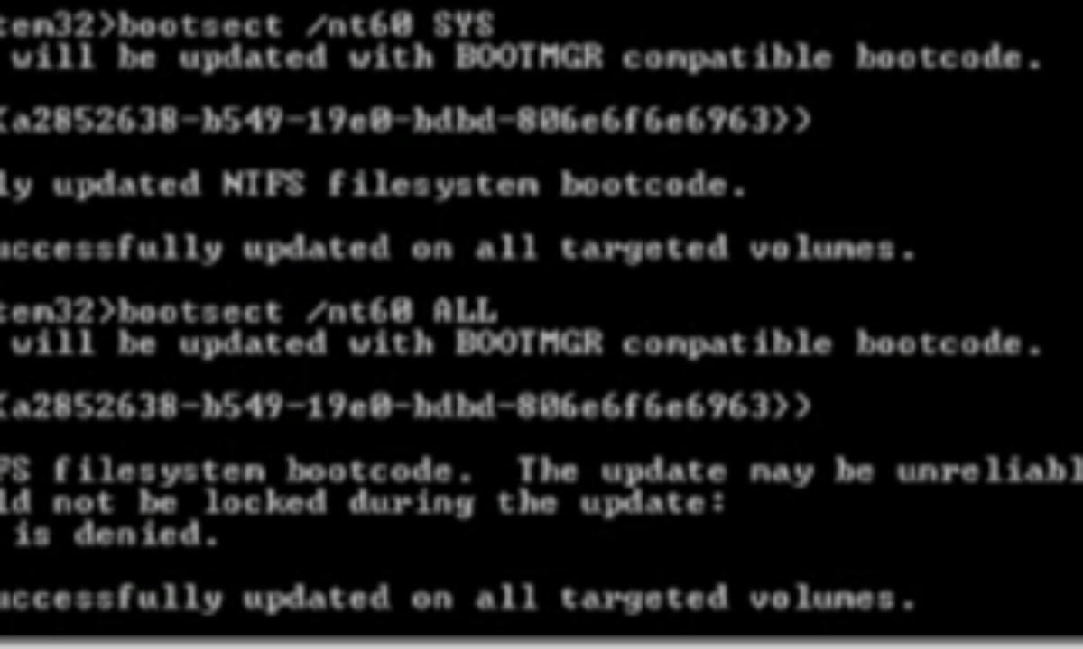 Ошибка при загрузке reboot and select proper boot device