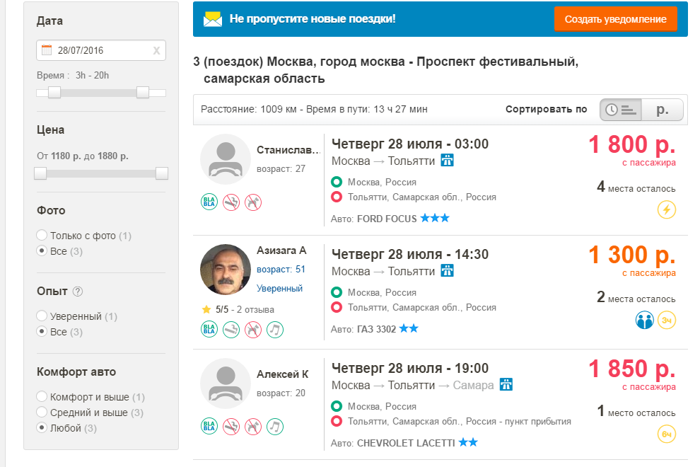 Сервис поиска попутчиков для путешествий team2.travel