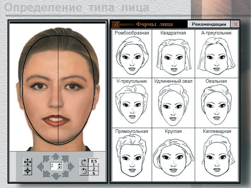Тест на форму лица по фото