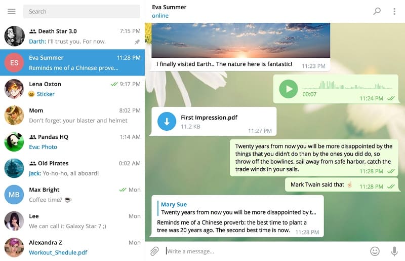 Инструкция пользователя telegram