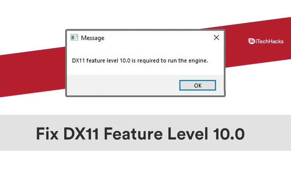 Error d3d feature level 11 0 direct3d