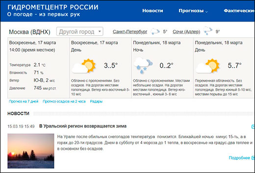 10 лучших виджетов прогноза погоды для android