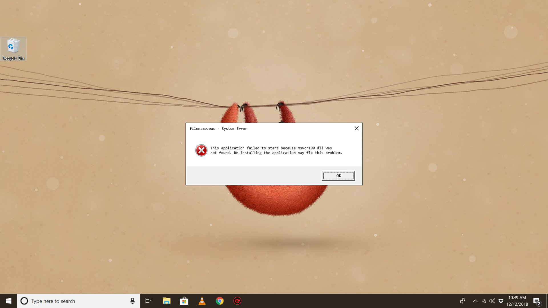 Failed start exe. Msvcr100.dll иконка. Windows 7 Error msvcr100 dll. NOESCAPE.exe. Dll -6 ошибка.