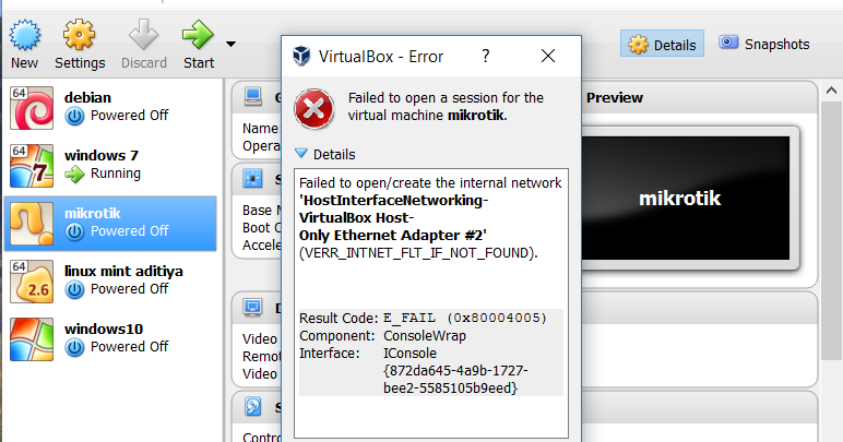 Создание и настройка виртуальной машины в virtualbox