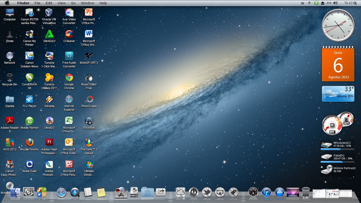 Mac os x 10.8 Mountain Lion (2012)