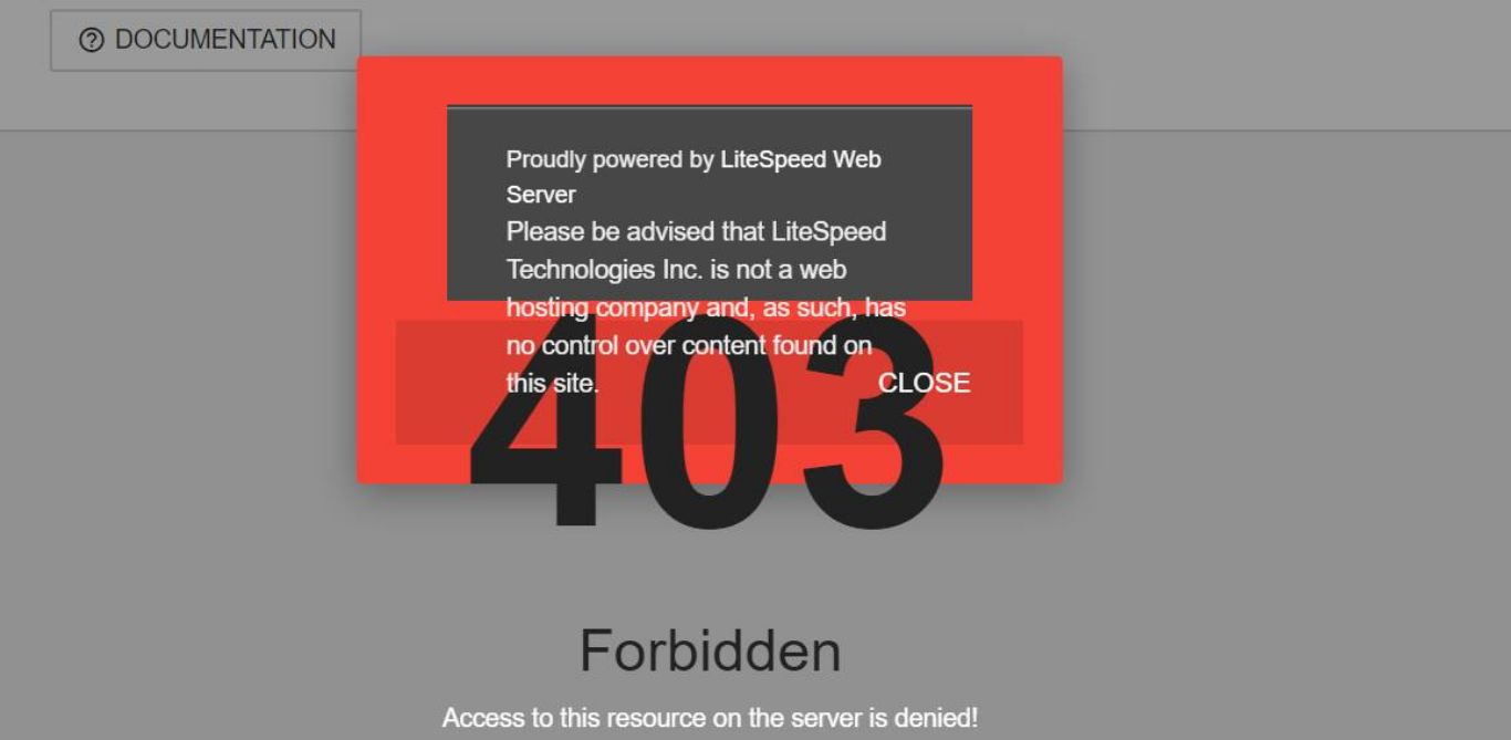 Forbidden access denied