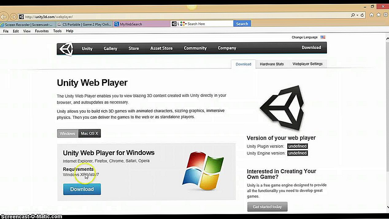 Unity web player что это за программа? - о компьютерах просто