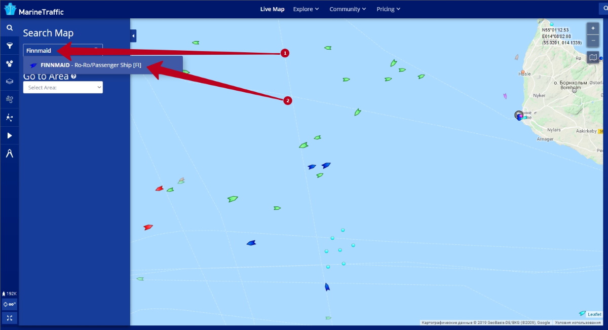 Маритайм трафик карта в реальном времени поиск судов