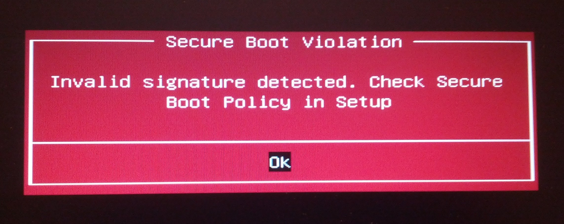 How to fix the 'secure boot violation - invalid signature detected' problem on windows? - appuals.com