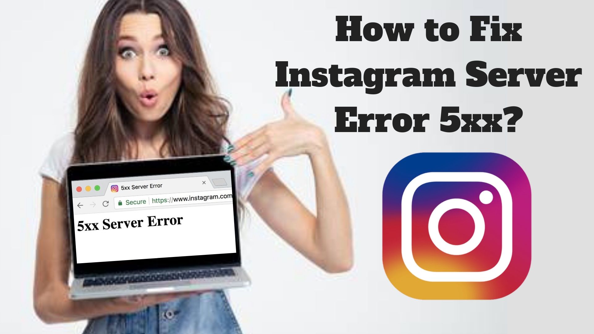 Instagram error. To Fix. Сервера Инстаграм. 5xx Server Error. Fix picture.