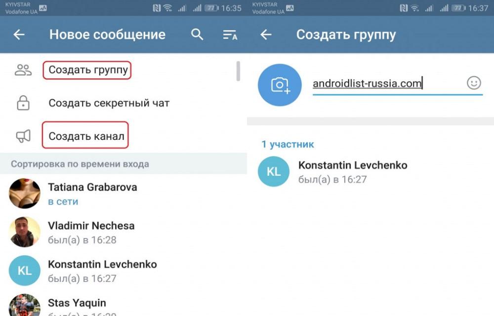 Знакомства в telegram