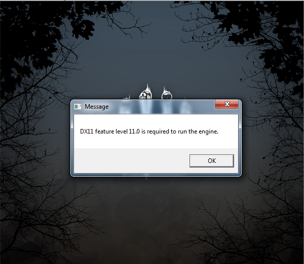 Error d3d feature level 11 0 direct3d • вэб-шпаргалка для интернет предпринимателей!