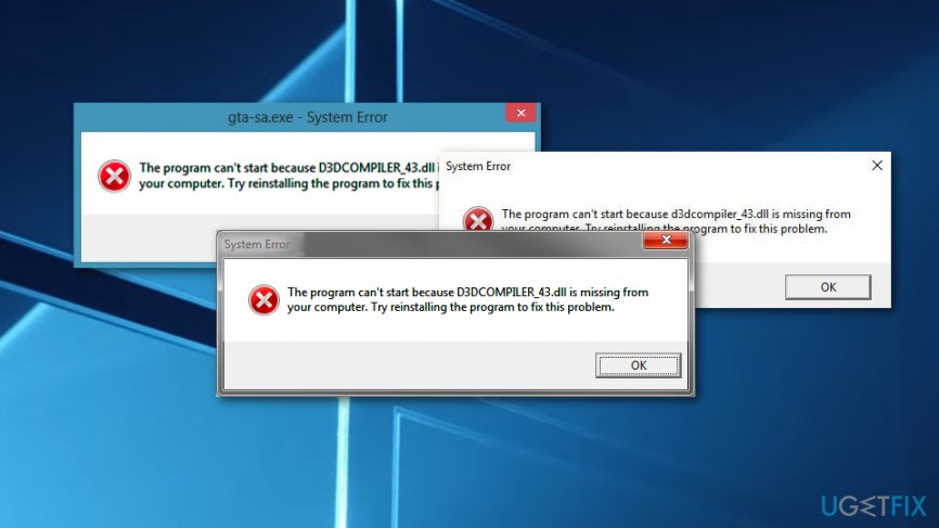 Как исправить ошибку d3dcompiler_43.dll