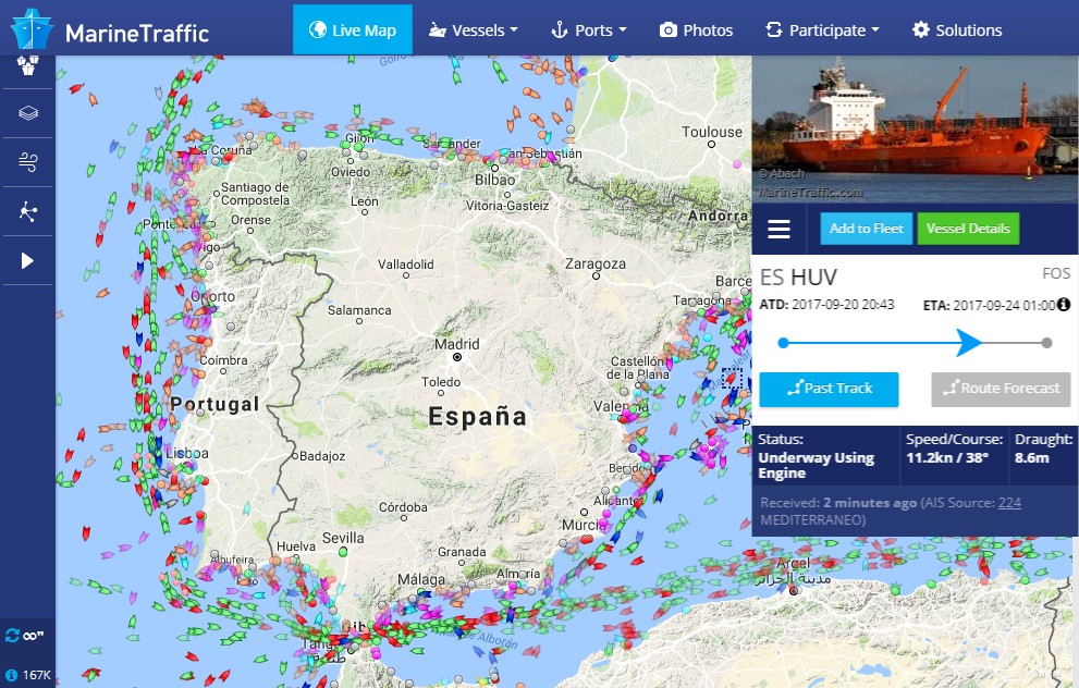 Marinetraffic com карта в реальном времени на русском языке