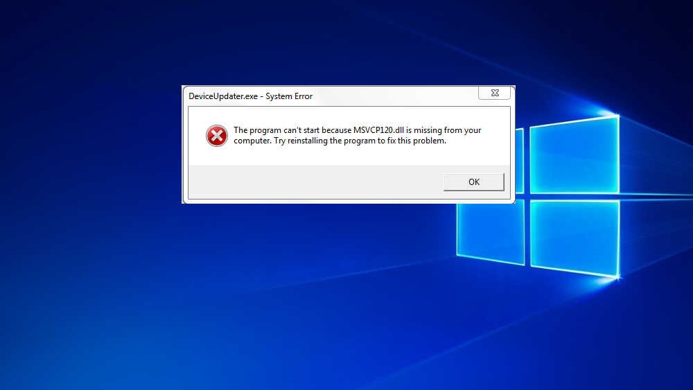 Исправляем ошибку с файлом msvcp120.dll