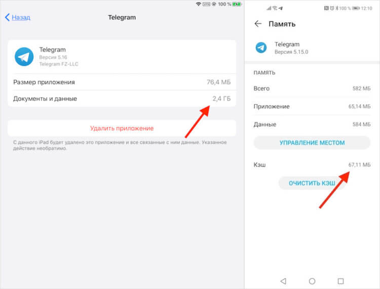Как правильно очистить кэш в telegram и какие файлы удаляться?