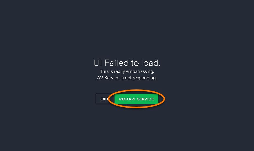 Ui ошибку. Аваст well this is embarrassing. Рисунок UI failed. Avast is loading. Avast UI keeps failing to load.