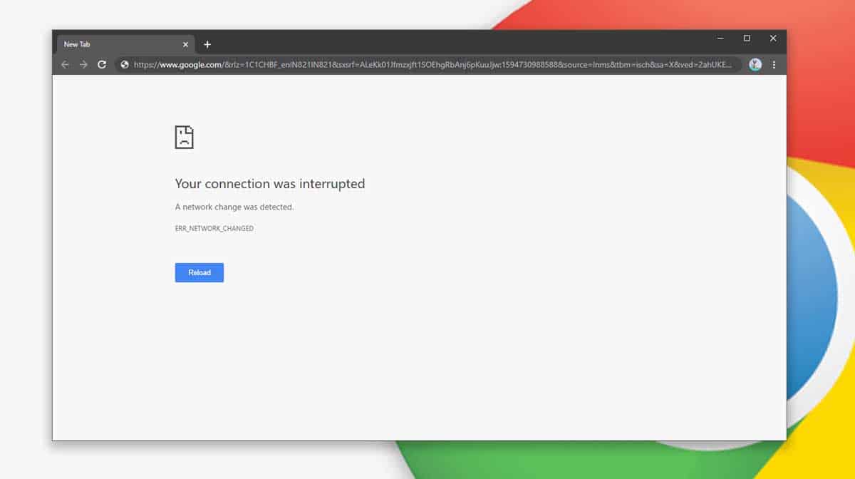 Err connection reset android