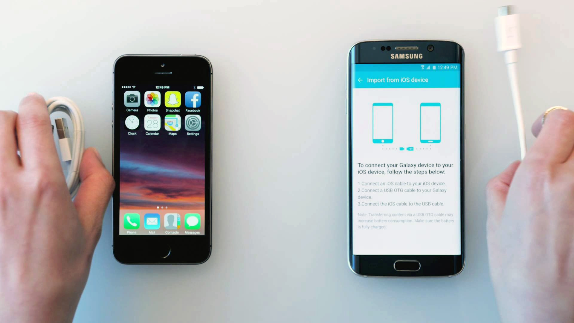 Как перенести контакты с iphone на android