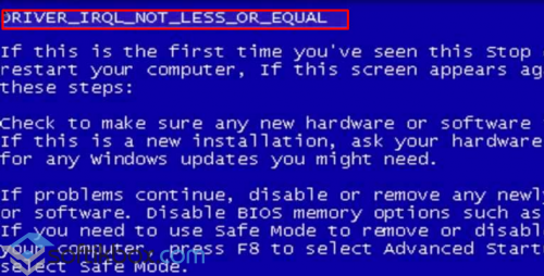 Bsod 0x000000d1: что это и как исправить?