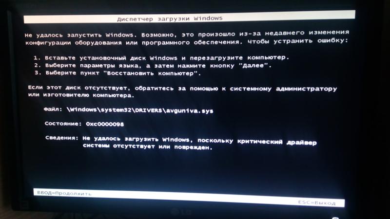 Сбой запроса дескриптора usb устройства
