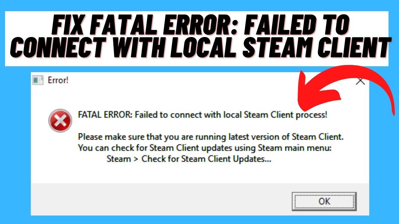 Err failed https. Ошибка Steam Fatal Error. Фатальная ошибка стим. Fatal Error failed to connect with local Steam client process. Ошибка в КС го Fatal Error.