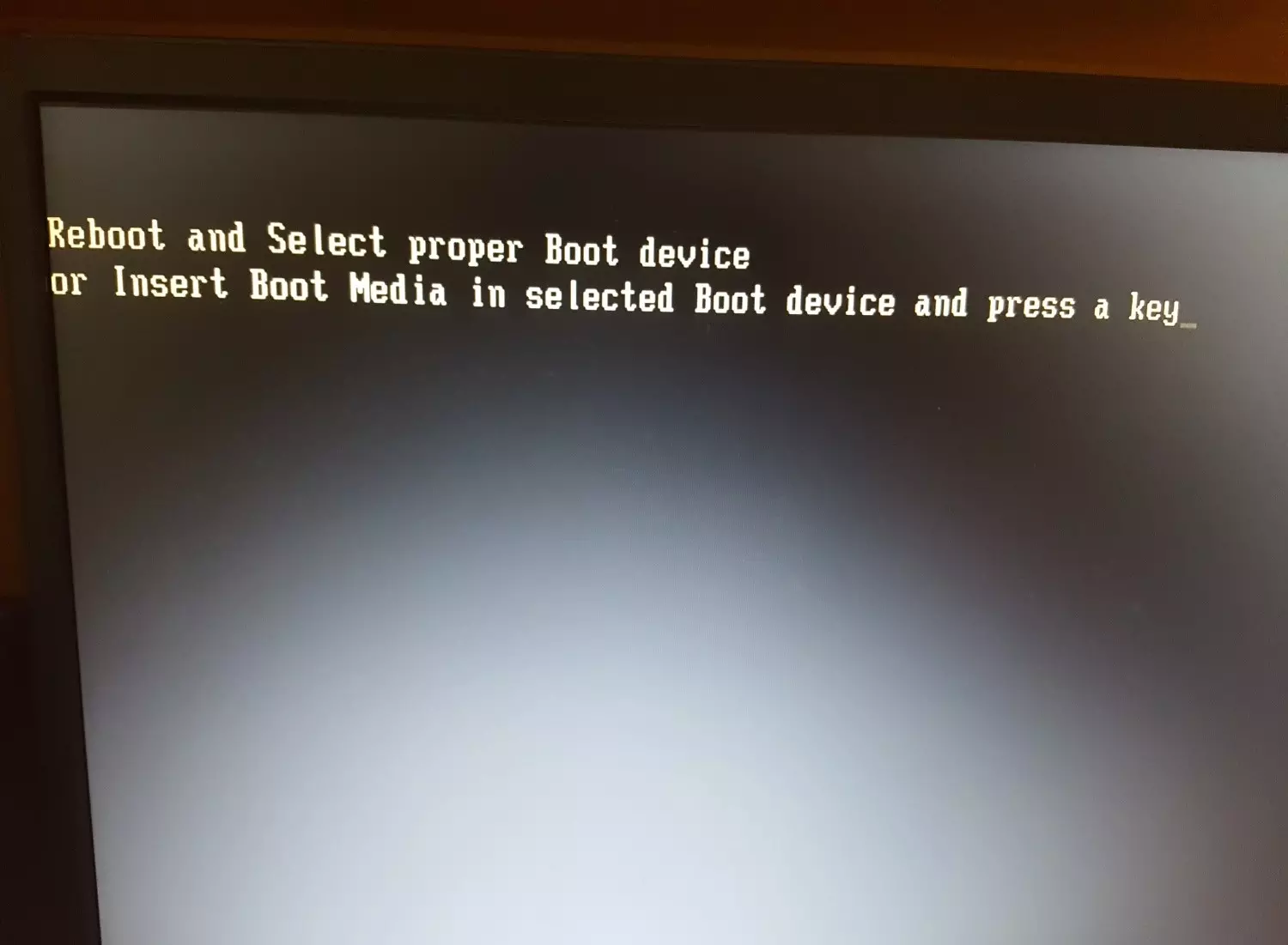 Reboot and select proper Boot device. Ошибка Reboot and select proper Boot device or Insert. Ошибка Reboot and select proper Boot device. Reboot and select proper Boot device and Press a Key. Press to reboot