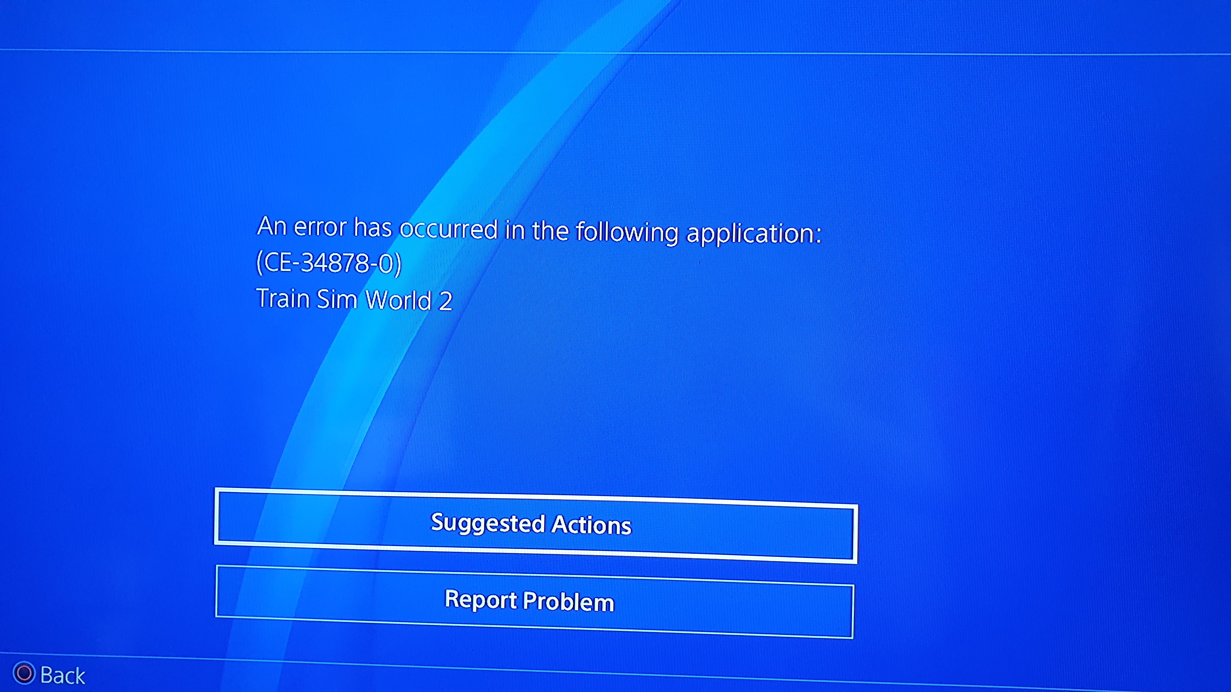 Исправление ошибки ce-34878-0 на ps4