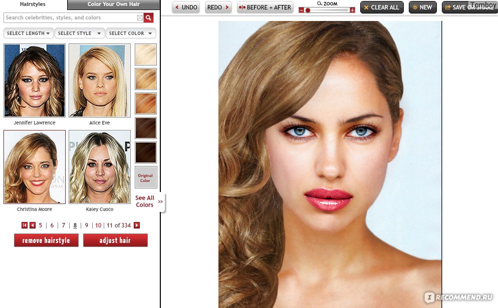 Как называется приложение где можно подобрать прическу и цвет волос к лицу по фото